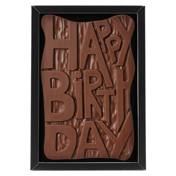 Happy Birthday Chocolate Grand Slab, , hi-res