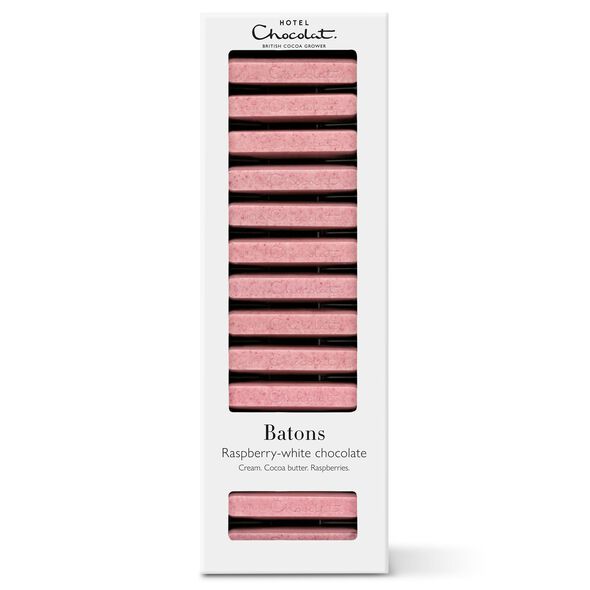 Raspberry-White Chocolate Batons, , hi-res
