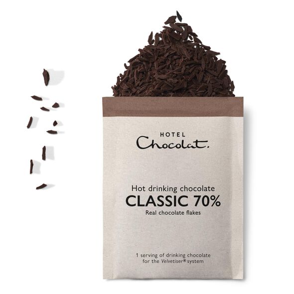 Classic 70% Hot Chocolate Sachets, , hi-res