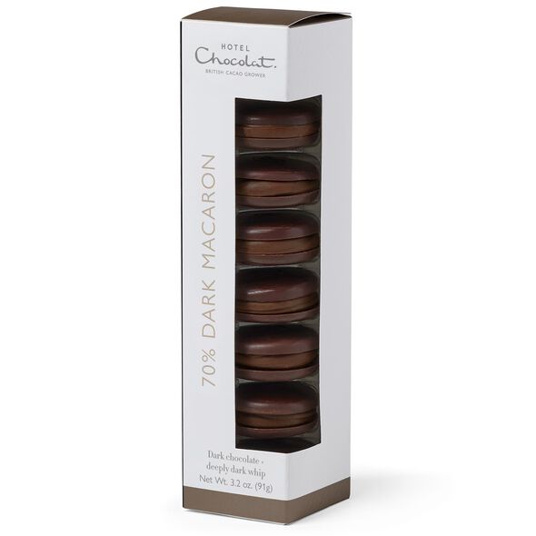 70% Dark Chocolate Macarons, , hi-res