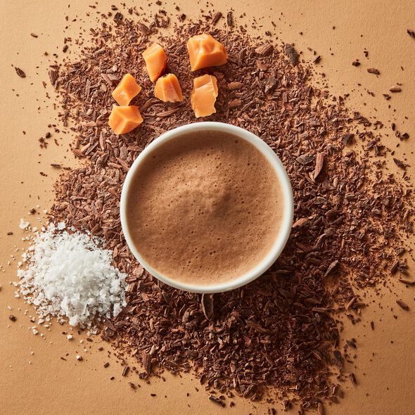 Salted Caramel 50% Hot Chocolate Sachets, , hi-res