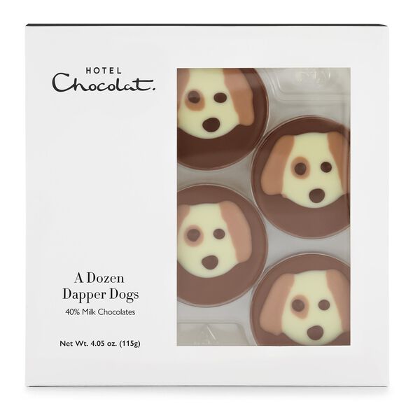 A Dozen Chocolate Dapper Dogs, , hi-res