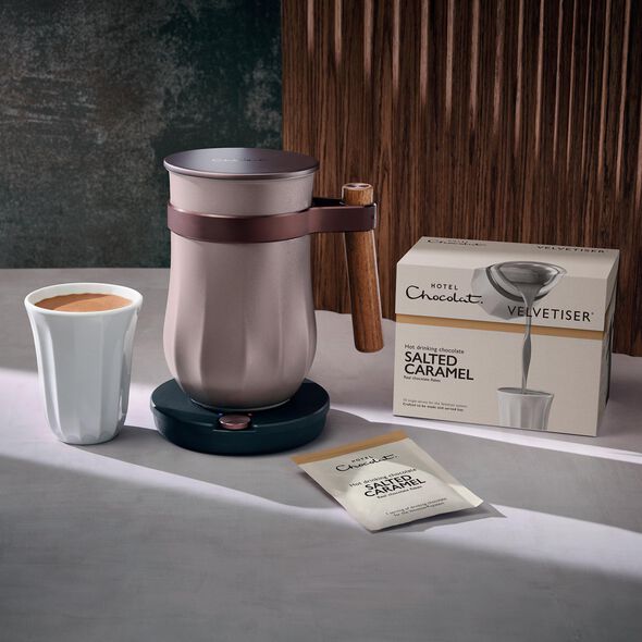 Salted Caramel 50% Hot Chocolate Sachets, , hi-res