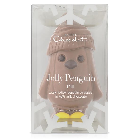Milk Chocolate Jolly Penguin - 15.8 cm (H), , hi-res